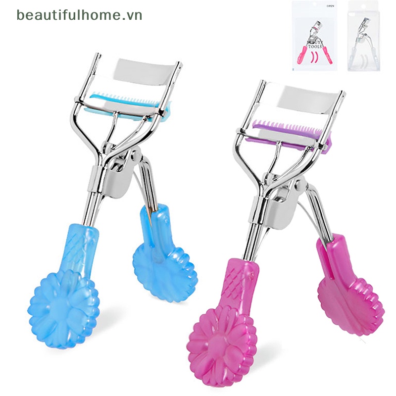 Dụng Cụ Bấm Cong Mi Kèm Lược Chải Lông Mi Nhiều Màu Sắc