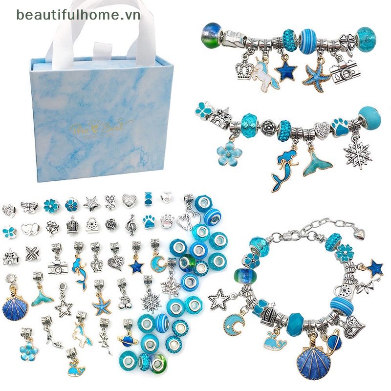 1 Bộ Hạt Charm Bằng Hợp Kim Dùng Làm Trang Sức DIY