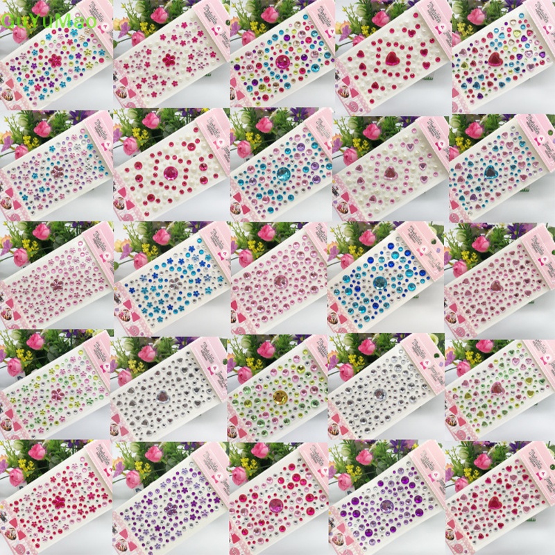 Miếng Dán Acrylic Nhiều Màu Sắc Dùng Làm Trang Sức Cho Bé DIY