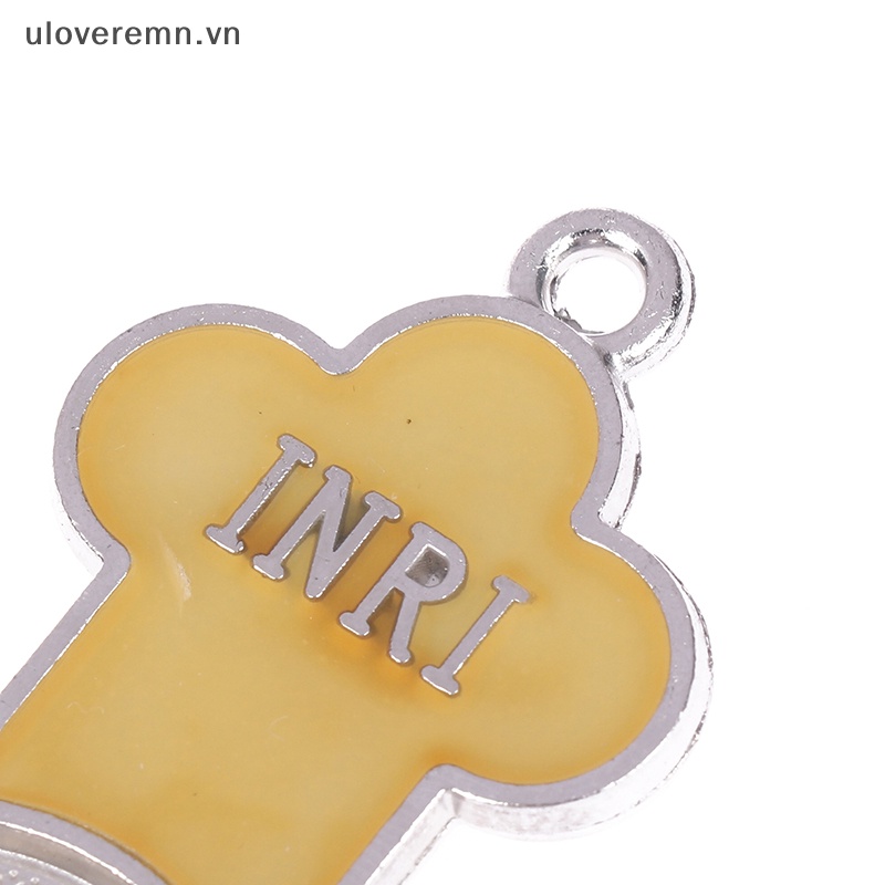 Uloveremn Móc Khóa Hình Thánh Giá Bằng Kim Loại Phát Sáng Dành Cho Nam Nữ