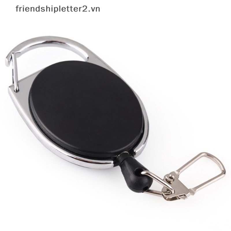 1 Vòng Khóa Dây Kéo ID / Thẻ Tên Màu Đen Có Thể Thu Gọn [Mới] [Mới] [Mới] [Mới] [Mới] Giá Đỡ Thẻ ID