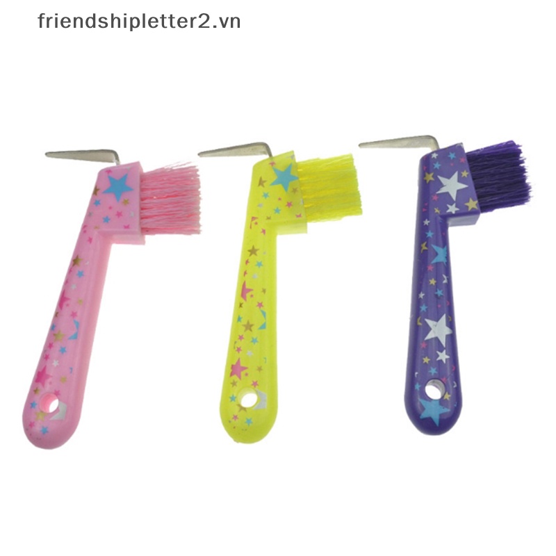 [Mới] Cọ Chải Lông Ngựa Dệt Bằng Shires Hoof Picker Equestrian Màu Sắc Ngẫu Nhiên