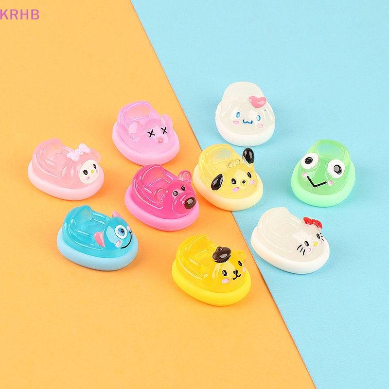 Kẹp Tóc Nhựa Phát Quang Hình Nhân Vật Hoạt Hình KRHB Sanrios Pochacco Cinnamoroll Kuromi Đáng Yêu Diy Mới