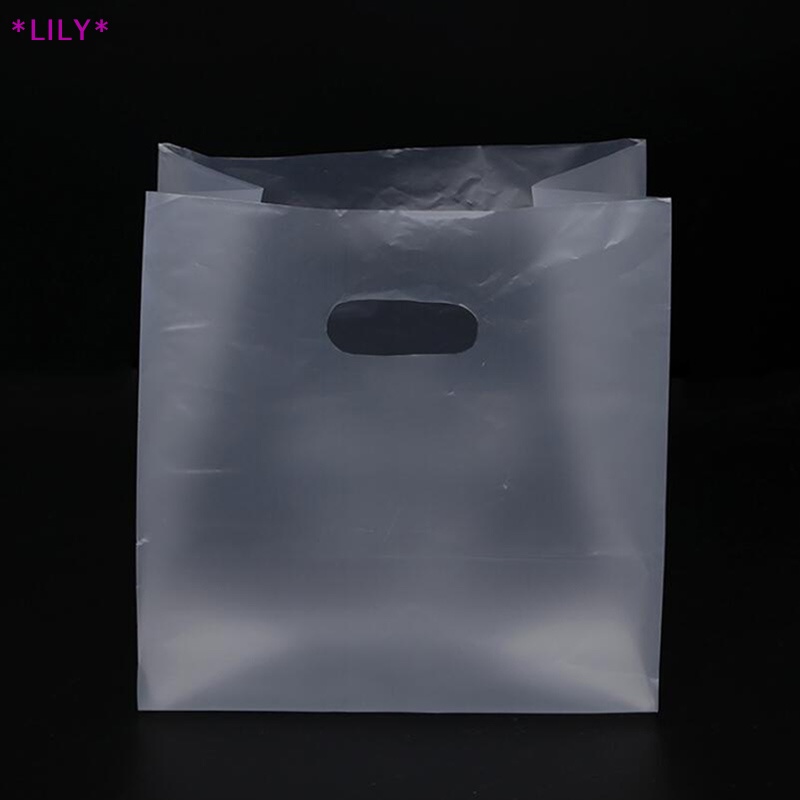 Lily 50pcs Cảm ơn bạn nhựa kẹo Túi Quà Tặng Túi mua sắm đám cưới Gói Túi uuu