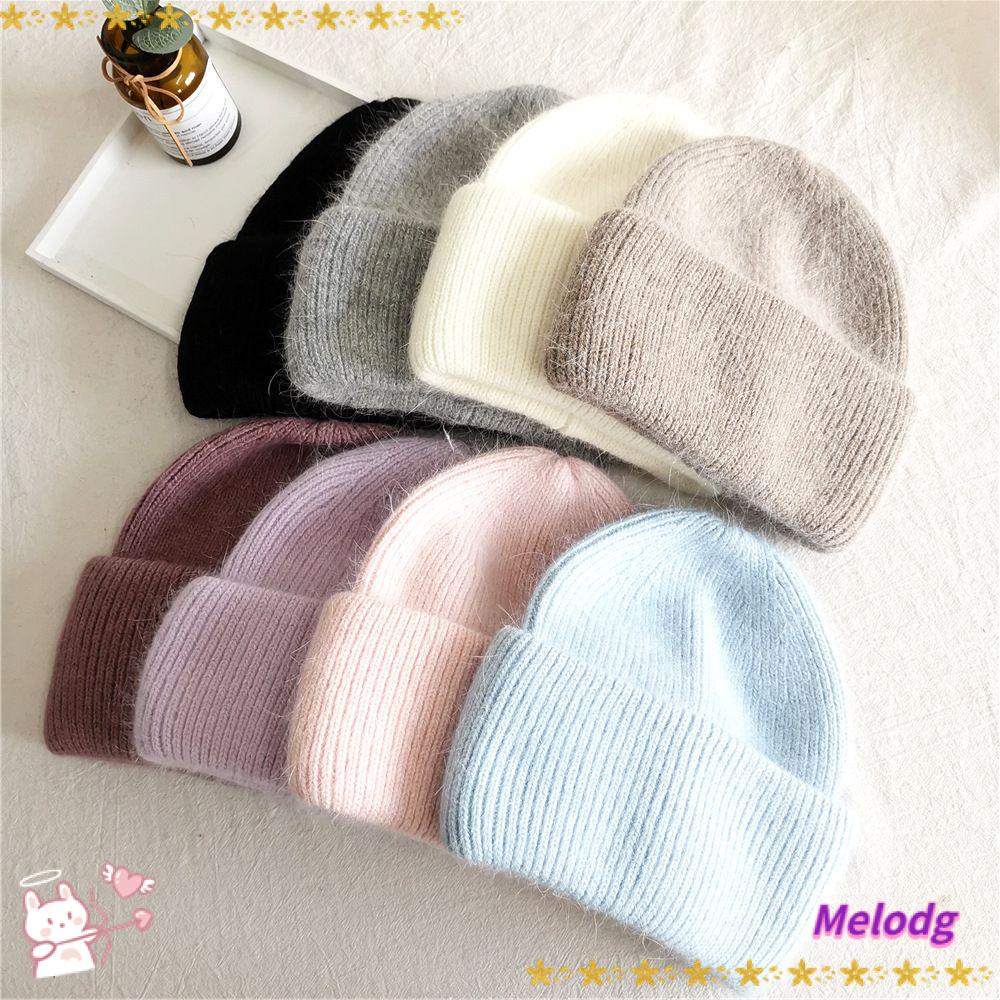 MELODG Mũ Beanie Dệt Kim Mềm Mại Thời Trang Mùa Đông Chất Lượng Cao