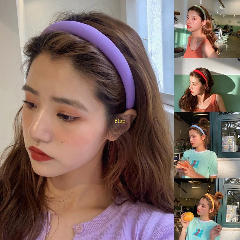 Băng Đô Cài Tóc Màu Trơn Dễ Phối Đồ Thời Trang Cho Nữ