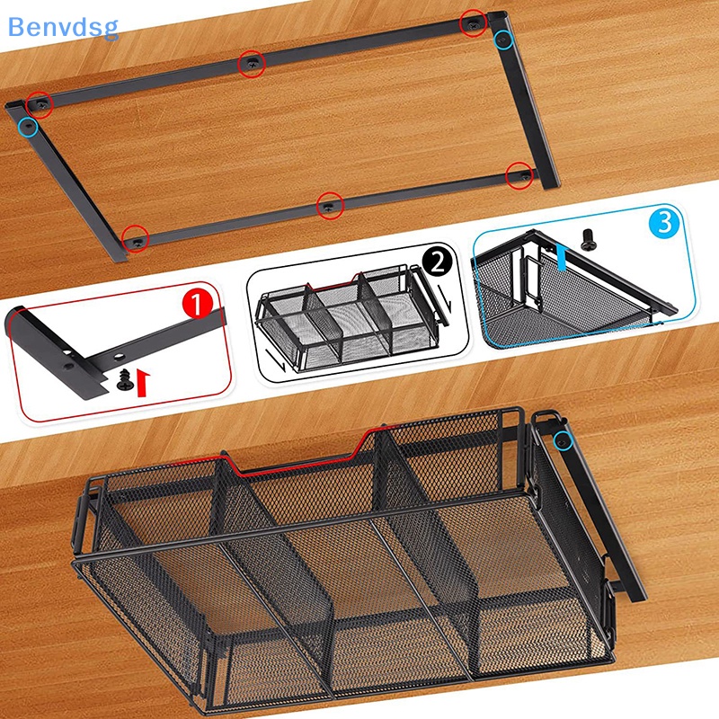 Benvdsg > Tổ Chức Dưới Bàn, 360° Ngăn Kéo Đựng Bút Chì / Đồ Dùng Để Bàn Dạng Xoay Tiện Dụng