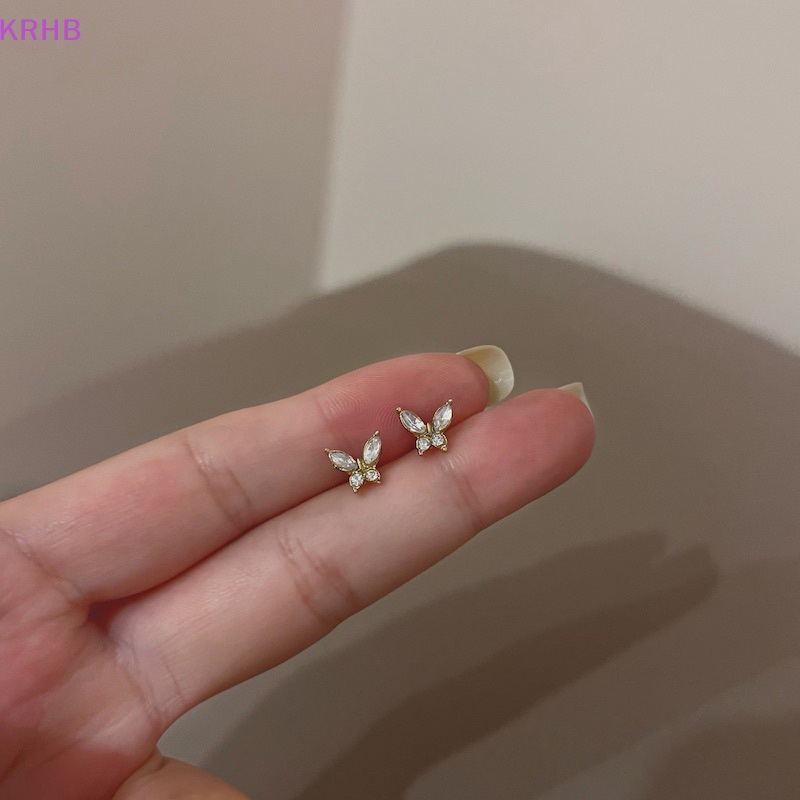 Bông Tai Hình Bướm Đính Đá Thời Trang Dành Cho Nữ Mới