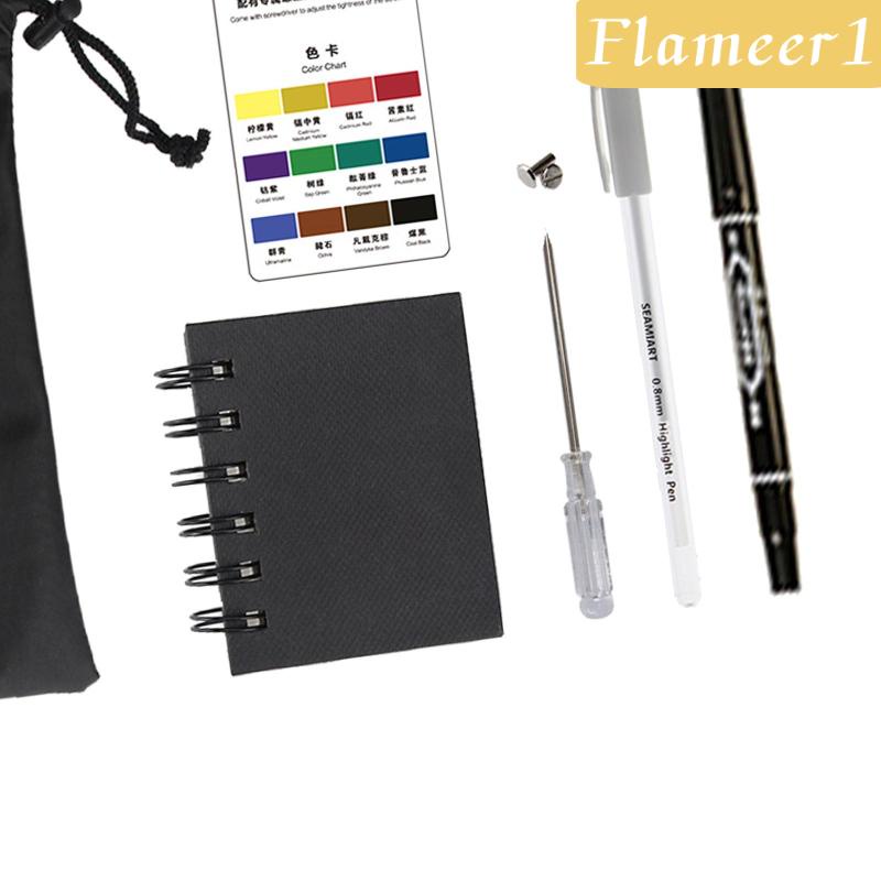 [flameer1] Bộ Màu Nước Kèm Túi Đựng Dùng Vẽ Tranh Ngoài Trời Nhỏ Gọn