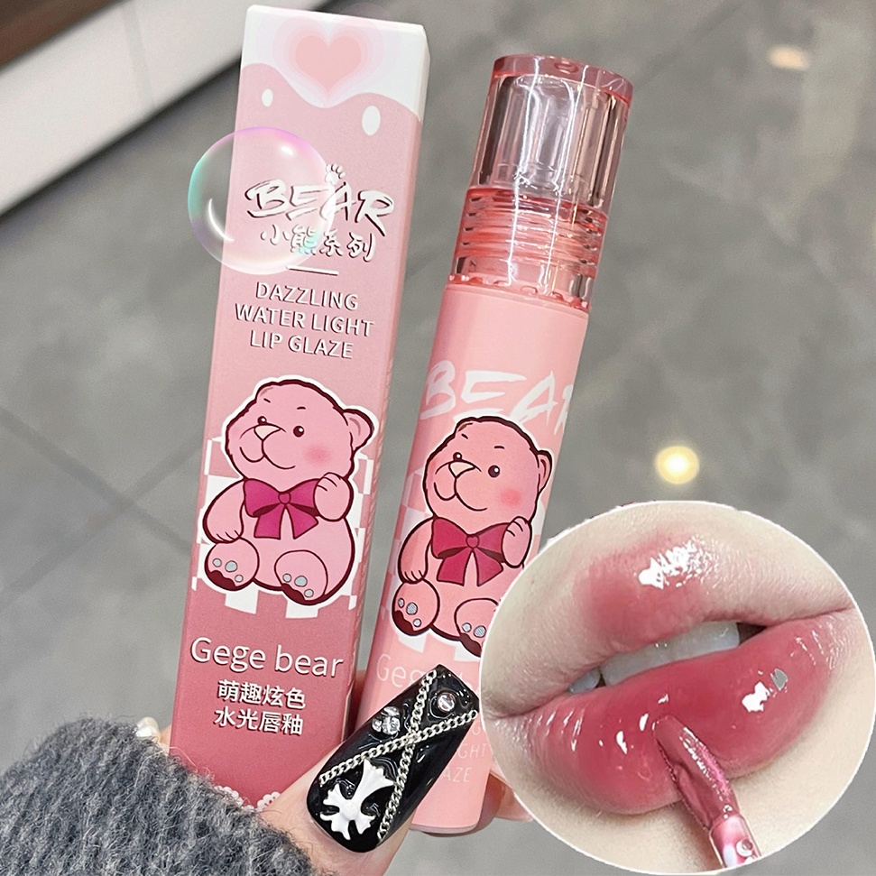 Son Môi Gege Bear Dưỡng Ẩm Chống Thấm Nước Không Dính Thành Cốc Lâu Trôi 6 Màu Tùy Chọn