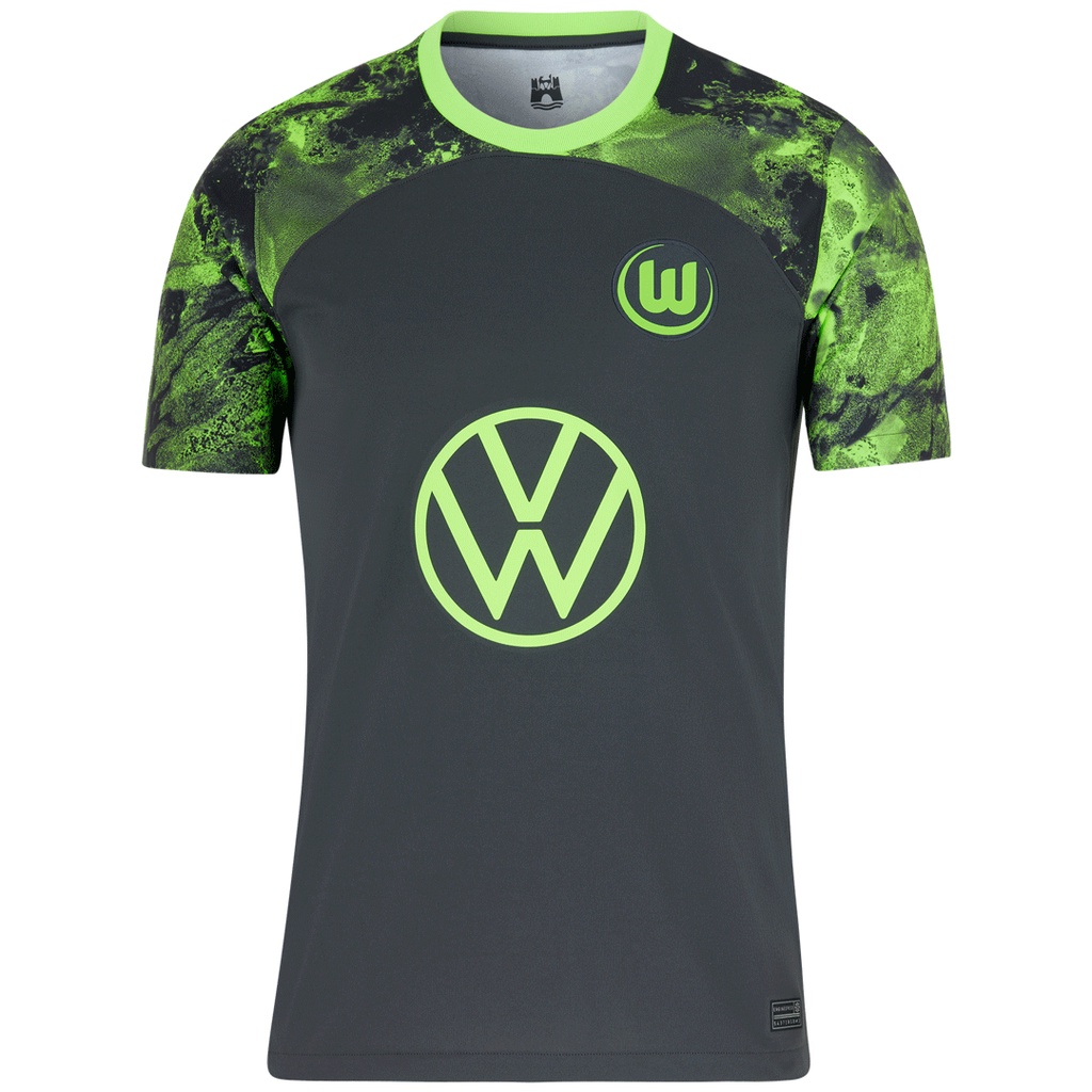 Bhs 2023-2024 vfl wolfsburg away jersey lacroix vandeven arnold svanberg wind football tshirts plus size bsh