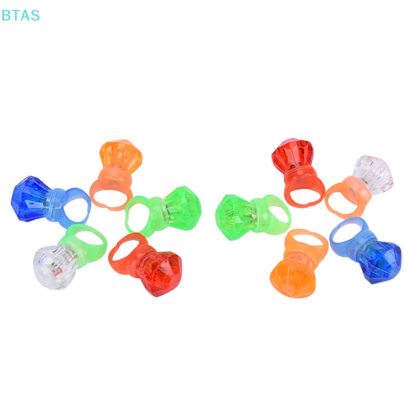 Bộ 5 Nhẫn Đèn LED Phát Sáng Trong Bóng Tối Cho Bé