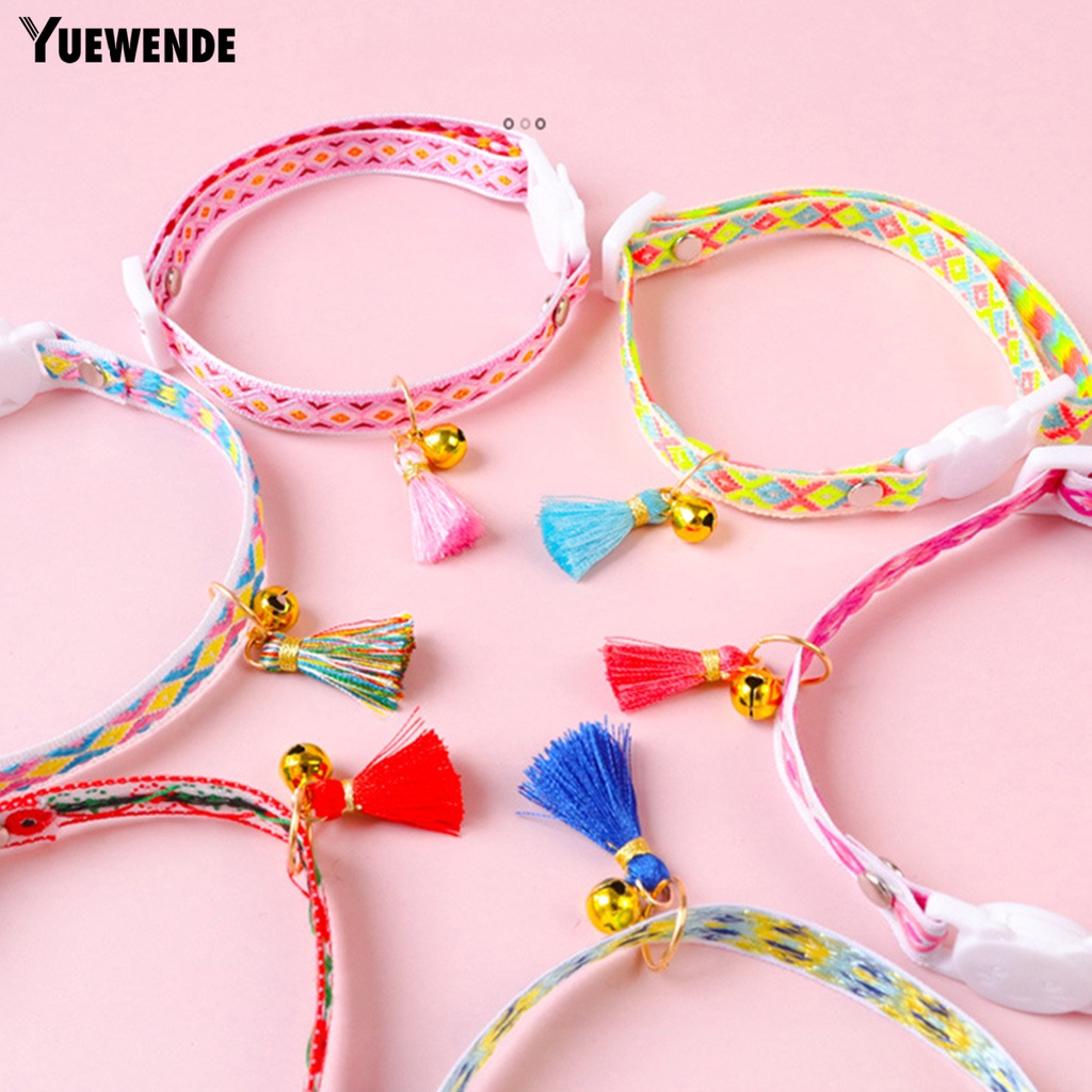 Vòng Cổ Tua Rua Gắn Chuông Điều Chỉnh Được Cho Thú Cưng