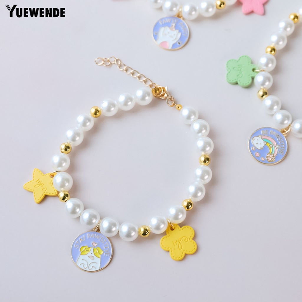 Vòng Cổ Chuỗi Hạt Nhỏ Thanh Lịch Dễ Phối Đồ Làm Đạo Cụ Chụp Ảnh Cho Thú Cưng