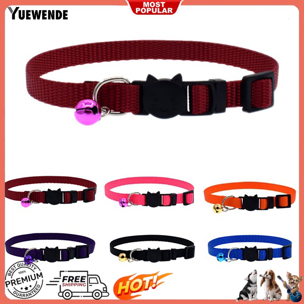Vòng Cổ Nylon Gắn Chuông Thời Trang Cho Thú Cưng