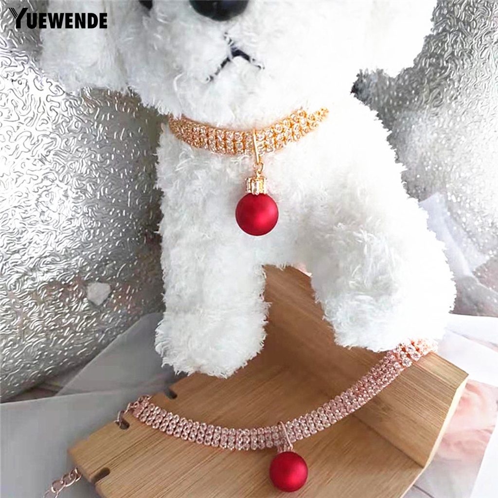 Vòng Cổ Thoáng Khí Đính Đá Lấp Lánh Dành Cho Thú Cưng YQ.E