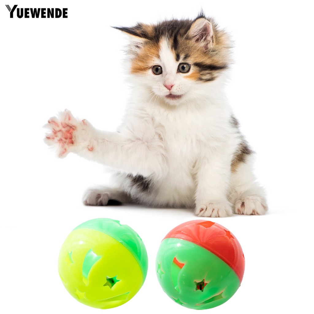 Bộ 5 Chuông Đồ Chơi YQ.E Xoay Bằng Nhựa Chống Mài Mòn Siêu Bền Thiết Kế Giải Trí Tương Tác Với Mèo Cưng