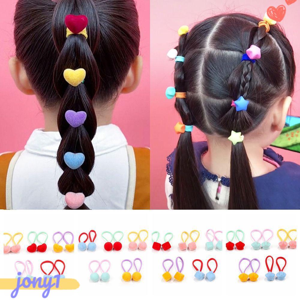 Dây Buộc Tóc Đuôi Ngựa Co Giãn Màu Sắc Xinh Xắn Cho Nữ