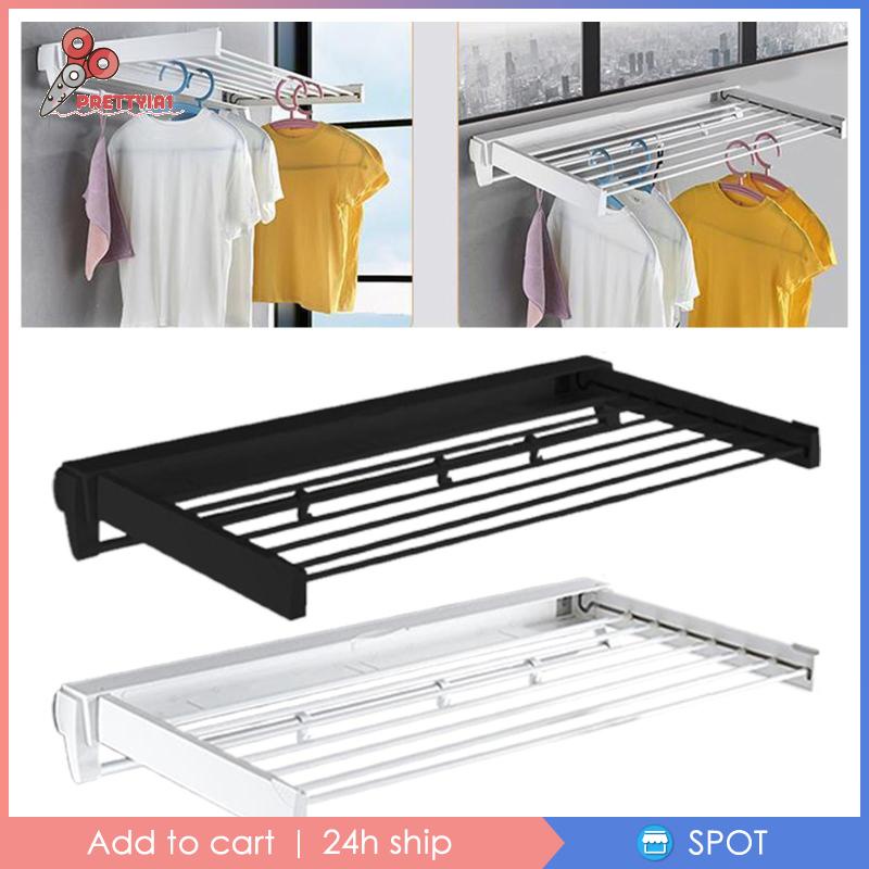 [Prettyia1] Giá Phơi Khô Quần Áo / Giày Dép Có Thể Gấp Gọn Cho Phòng Tắm