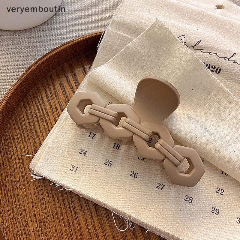 Kẹp Tóc Càng Cua Trơn Bằng Nhựa Acrylic Hàn Quốc 1 Cái