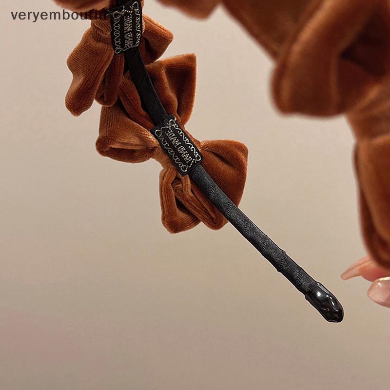 Băng Đô Nhung Thắt Nơ Hình Đầu Lâu Thời Trang Thanh Lịch Cao Cấp