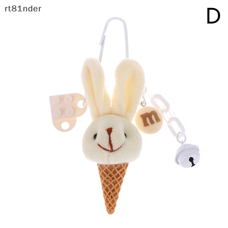 Rt Móc Chìa Khóa Hình Thỏ / Gấu Nhồi Bông Hoạt Hình Dễ Thương Trang Trí Ba Lô / Ô Tô