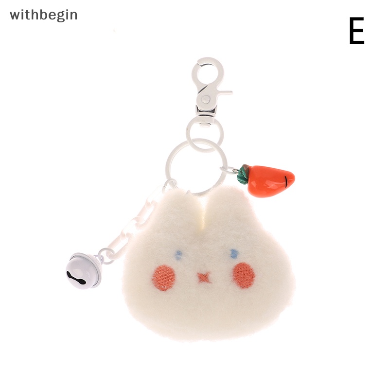 Móc Khóa Hình Thỏ / Gà Nhồi Bông Dễ Thương Dùng Trang Trí Ba Lô / Ô Tô