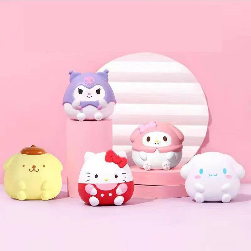 SANRIO Đồ Chơi Nắn Bóp Đàn Hồi Giảm Stress Hình Thỏ Hoạt Hình 5 Kiểu