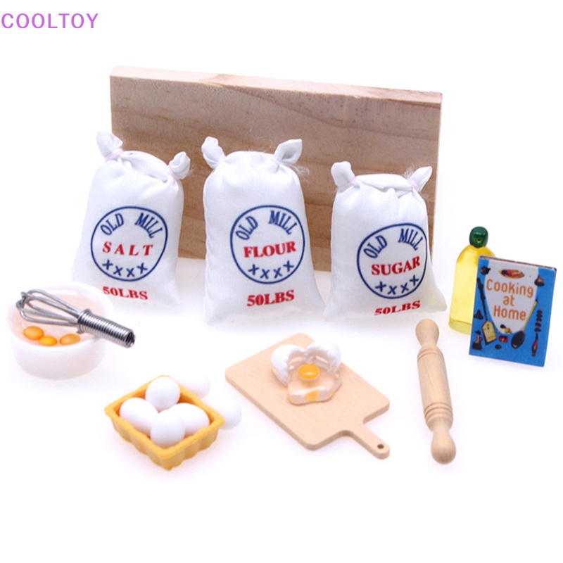 Cooltoy 1 Bộ Túi Bột Đánh Trứng Trang Trí Nhà Búp Bê Thu Nhỏ DIY Bán Chạy