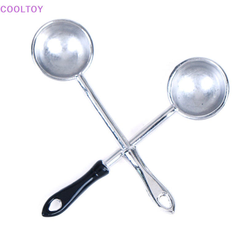 Set 2 Muỗng mini Tỉ Lệ 1: 12 Cho Nhà Búp Bê