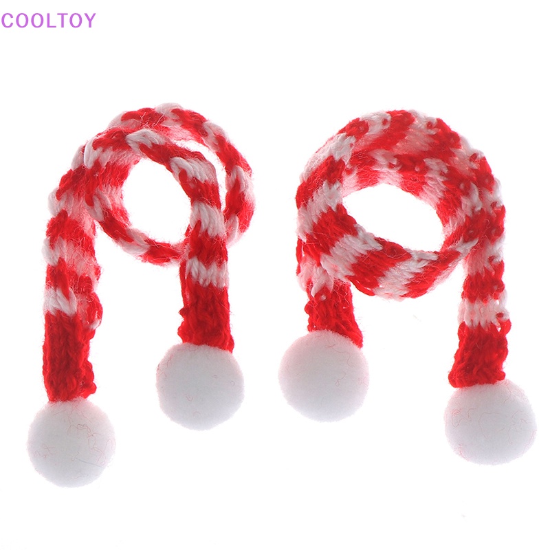 Nón Và Khăn Choàng Giáng Sinh Thời Trang Cho Nhà Búp Bê 1: 6 1: 12