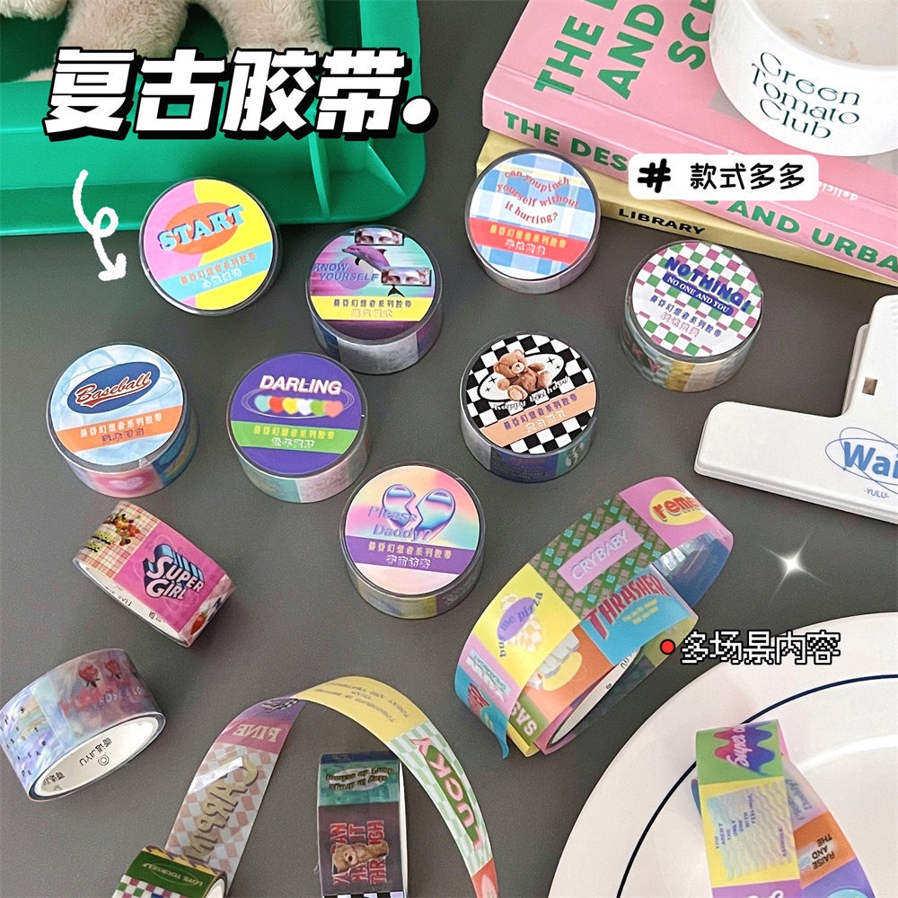 Sticker Dán Trang Trí Sổ Tay DIY Xinh Xắn Thời Trang Theo Phong Cách Mỹ