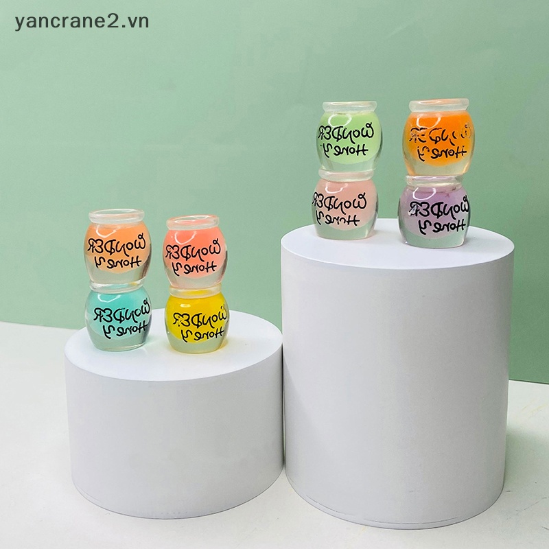 Bộ 2 Hũ Mật Ong Đồ Chơi Bằng Nhựa Resin Mini Phát Sáng Trang Trí Tiểu Cảnh / Nhà Búp Bê / Sân Vườn yancrane2.vn