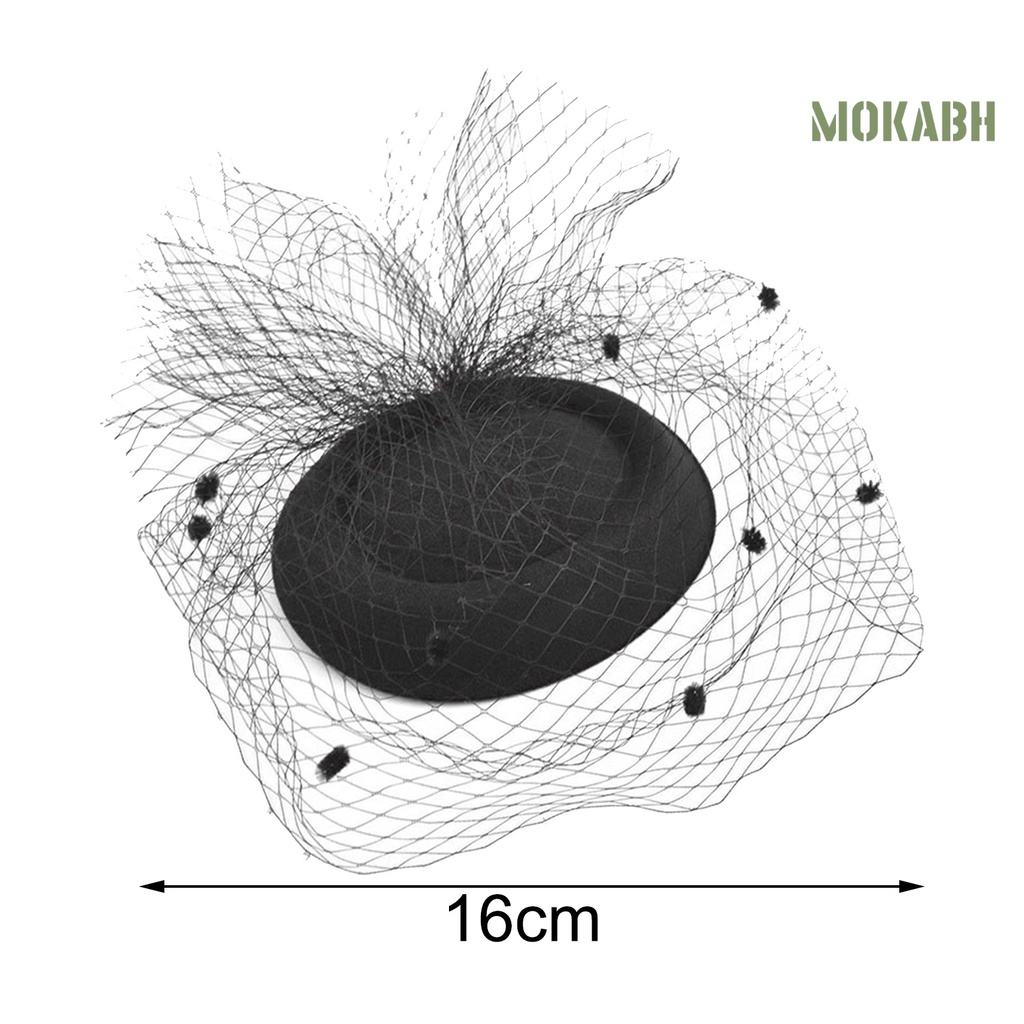 Khăn Lưới Che Mặt Trang Trí Tóc Cô Dâu / Tiệc Tối Phong Cách Retro