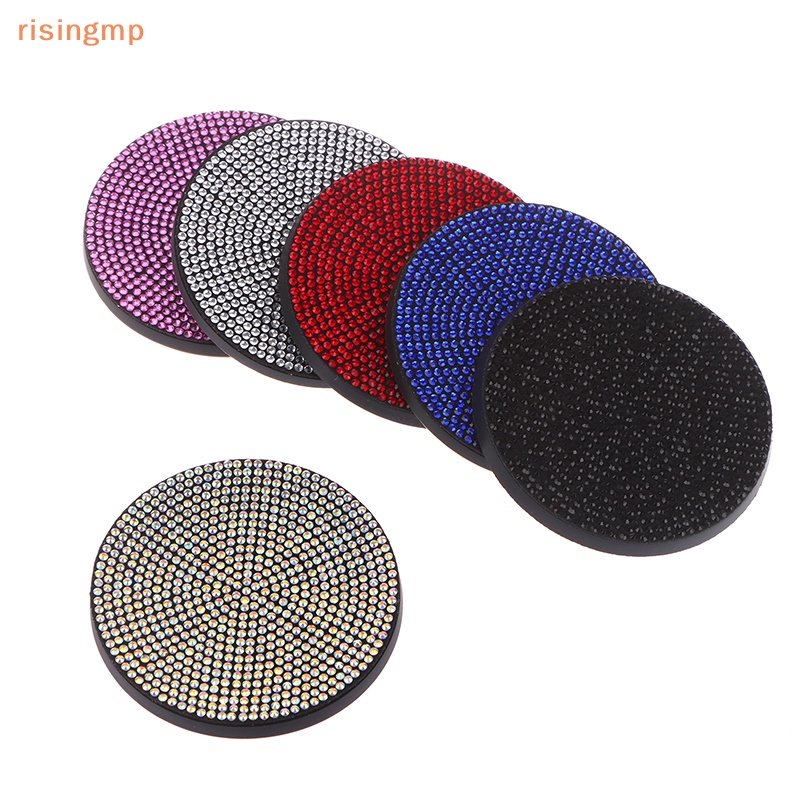 Giá Đỡ Cốc Nước Bằng Silica Gel Đính Kim Cương Chống Trượt Tiện Dụng Cho Xe Hơi