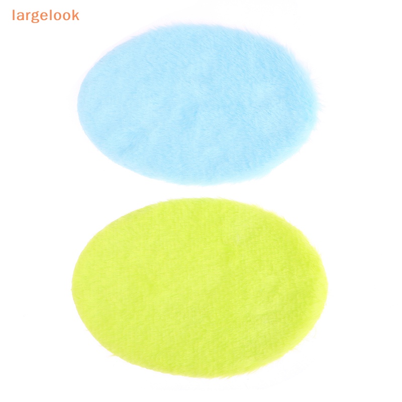 1 Thảm Lông Lót Sàn Hình Oval Trang Trí Nhà Búp Bê