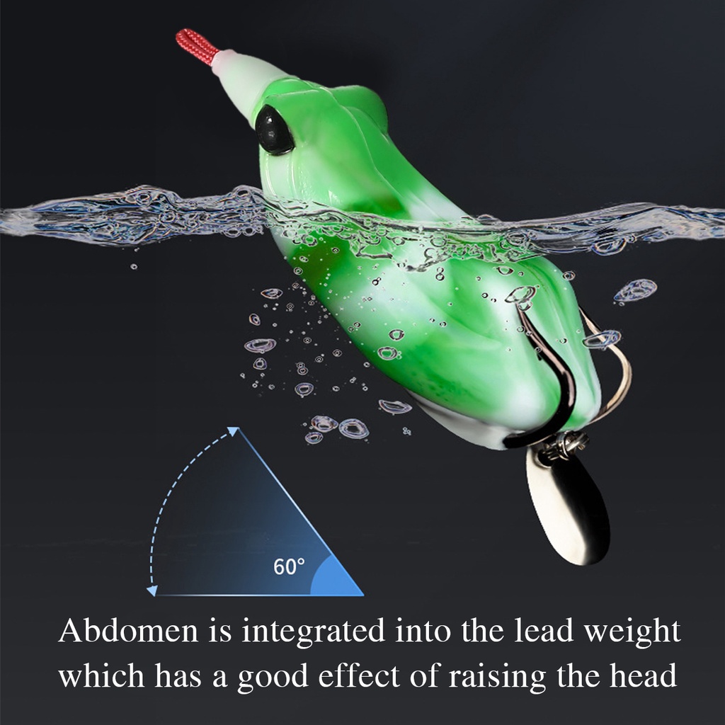 Mồi Câu Cá Giả Hình Con Ếch Mềm 70mm / 14.5g