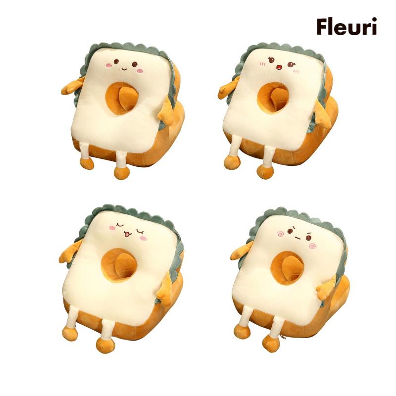 Gối Đệm Lót Ghế Ngồi Hình Bánh Mì Nướng Dễ Thương Kích Thước 25x30cm