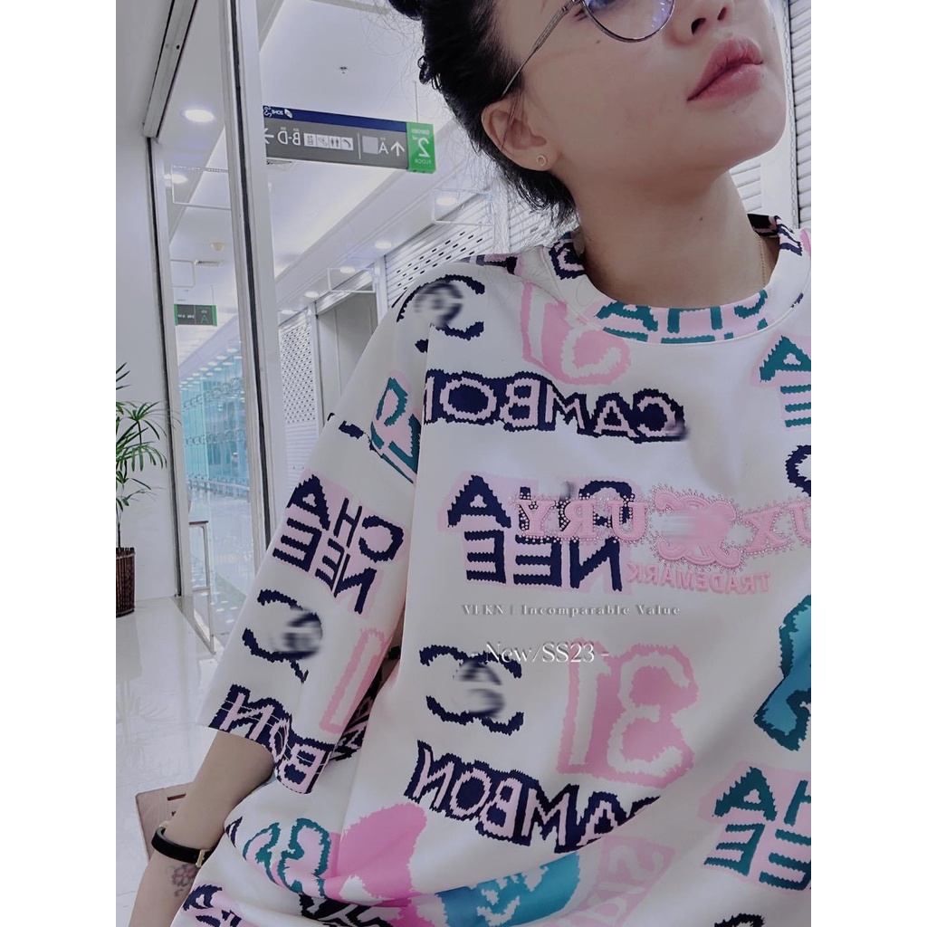 Áo phông chà neo chữ jen.ni