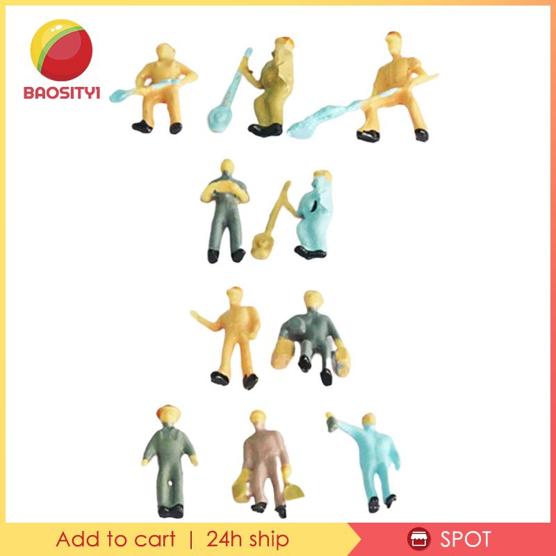 [Baosity1] Set 10 Mô Hình Đồ Chơi Công Nhân Đường Ray Xe Lửa Thu Nhỏ 1 / 43