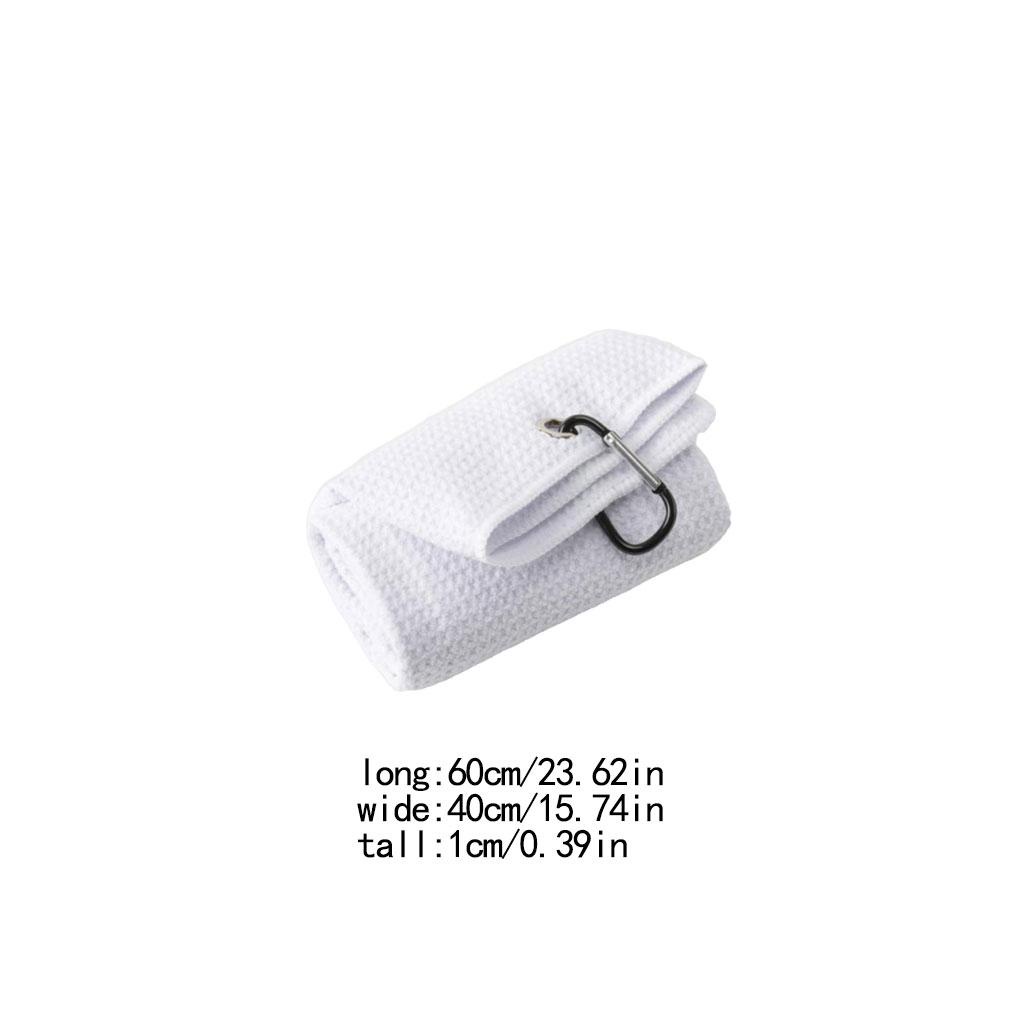 Khăn Lau Gậy Đánh Golf Bằng Sợi Micro Thấm Hút Nước Kèm Kẹp Có Móc Treo Tiện Dụng