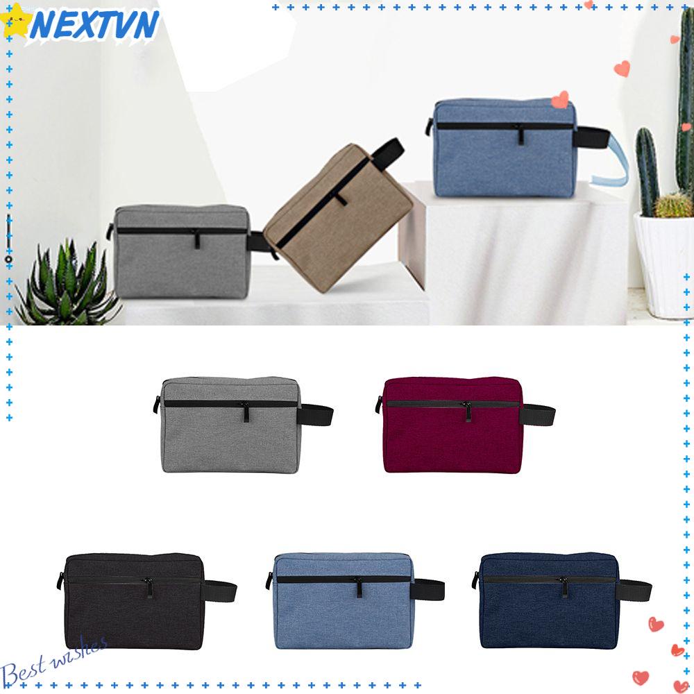 Túi Canvas Đựng Mỹ Phẩm Chống Thấm Nước Tiện Dụng Khi Đi Du Lịch Ốp