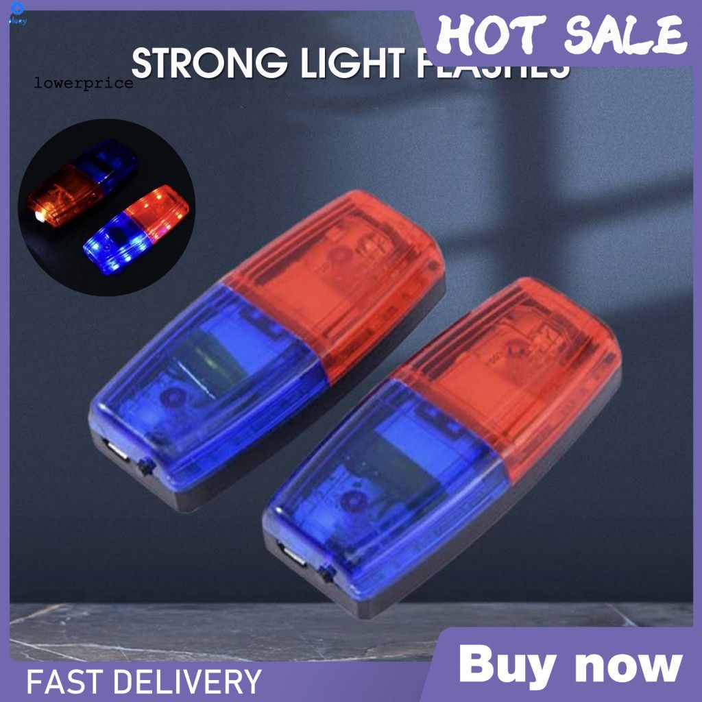 Đèn led cảnh báo an toàn MAFFICK sạc USB tín hiệu nhấp nháy màu đỏ xanh dương dùng đeo vai vào ban đêm