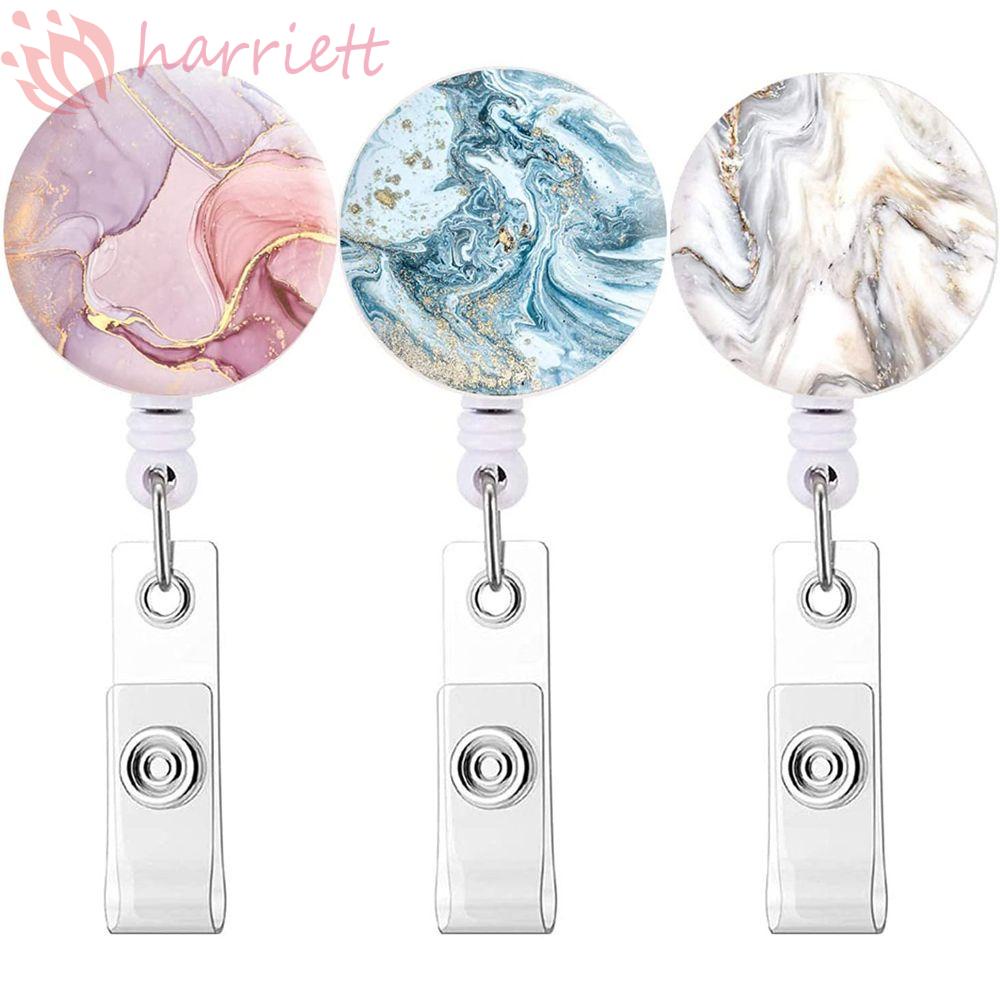 Phụ Kiện Kẹp Thẻ Tên Bằng Đá Hoa Cương Có Thể Thu Gọn Cho Bệnh Viện / Nhân Viên Văn Phòng