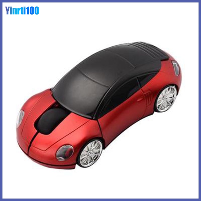 Chuột Không Dây Hình Xe Hơi Mini 2.4G Có Giao Diện USB Cho Notebook / Máy Tính