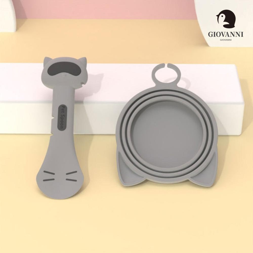 Nắp Đậy Lon Nước Ướt / Thức Ăn Bằng Silicone Hình Mèo Dễ Thương Cho Thú Cưng
