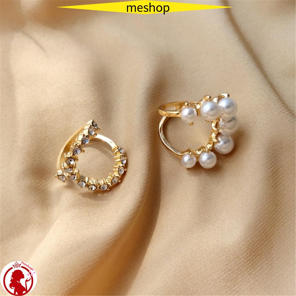 Nhẫn Hở Đính Hạt Nhiều Màu Thanh Lịch Cho Nữ