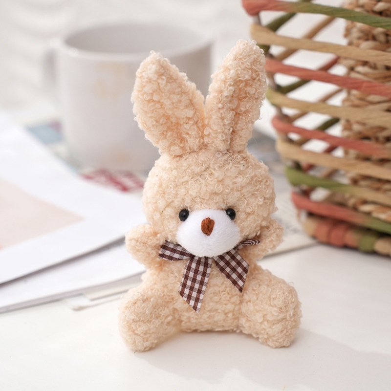 Set 5 Móc Khóa Thỏ Nhồi Bông Đáng Yêu