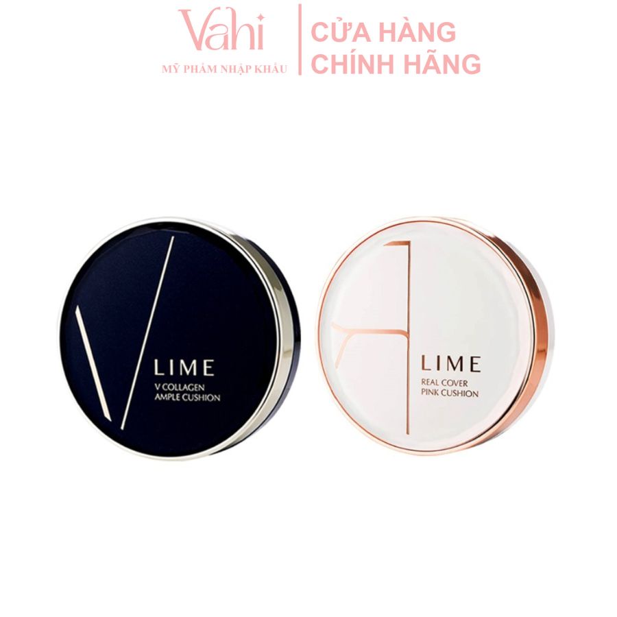 Phấn nước trang điểm Lime Real Cover Pink Cushion SPF50+ PA+++ GOGO TALES (20g)