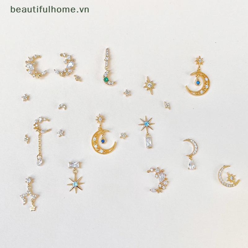 1 Set Bông Tai Đính Đá Thời Trang Dành Cho Nữ